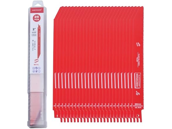 MORETOPGOOD 25 Pack 9 Inch, 14/18 TPI