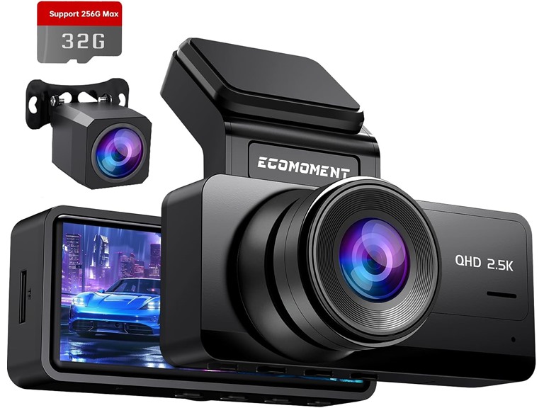 S70 Dash Cam Front and Rear | 2.5K Dual Dash