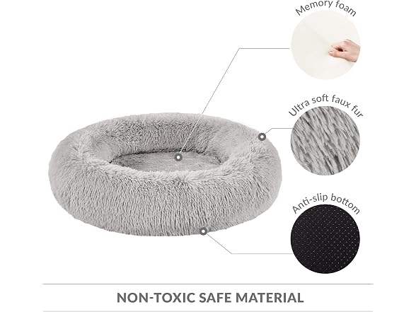 Friends Forever Serena Donut Memory Foam Orthopedic Dog Bed