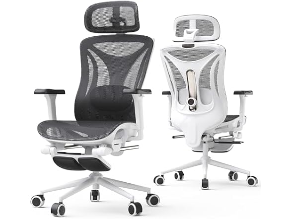 CYKOV Reclining Mesh Chair w/ Footrest