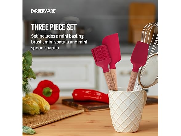 Farberware Mini Wood Baking Set of 3