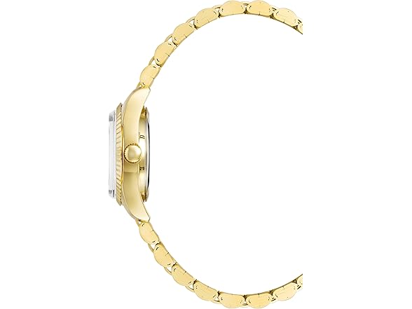 Armitron Women's Japanese Quartz Dress Watch with Stainless Steel Strap, Gold, 10 (Model: 75/2475BKGP) (Open Box)