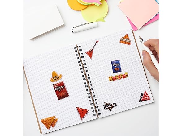 Doritos Fun Stickers for Kids Classroom, Cute Puffy