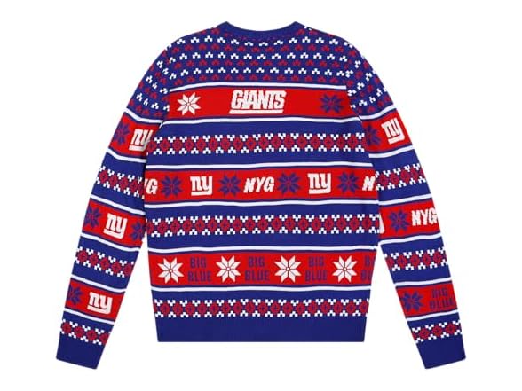NEW YORK GIANTS Big Logo Ugly Sweater (M)