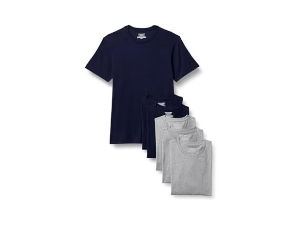 Medium Grey Heather/Navy Short Sleeve