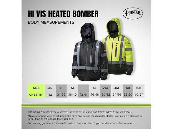 Pioneer Hi Vis Waterproof Heated Safety