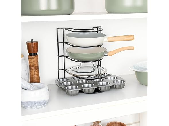 Smart Design 5-Tier Pan Organizer w/ Screws & Adhesive Included - Gallery 3