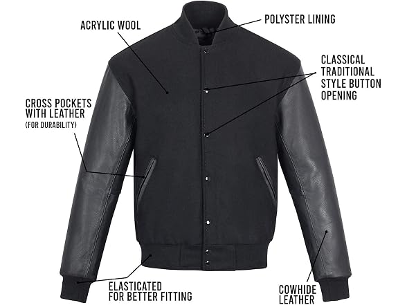 Sledwise (M) Letterman Varsity Jacket