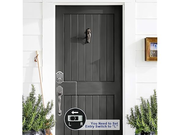 KIAYACI Front Door Lock Set, Silver