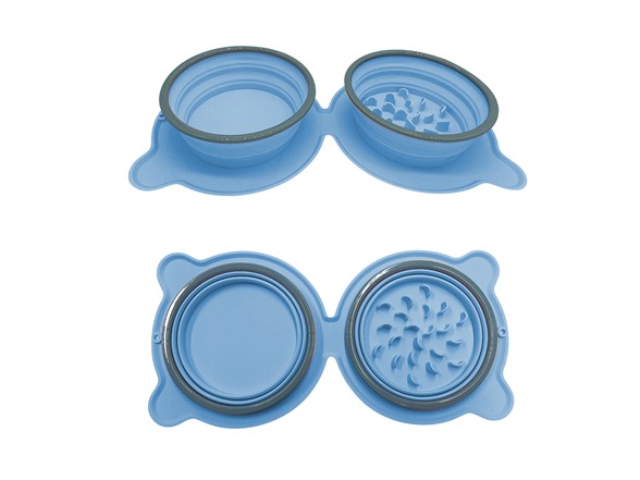 Folding Silicone Pet - Water and Feeding Bowl