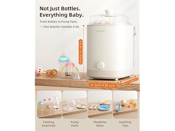 KISSBOBO Baby Bottle Washer, Sterilizer