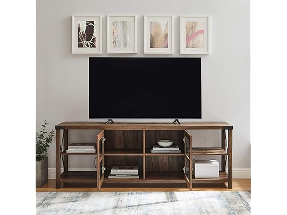 Walker Edison Rustic Wood TV Stand