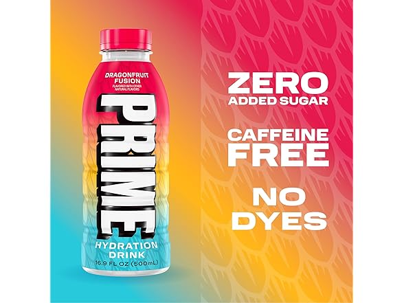 12PK PRIME Hydration DRAGONFRUIT FUSION