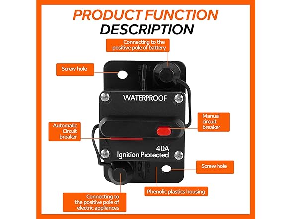 Buddy par exce 40 Amp Circuit Breaker