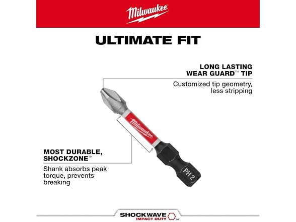 Milwaukee 48-32-4097 Shockwave Kit w/ 60 Pcs