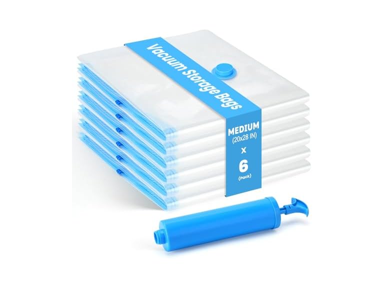 Stoear 6Pack Thickened Space Saver Vacuum Stora