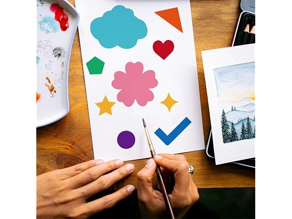 MAYJOYDIY 10pcs Geometric Star Flower