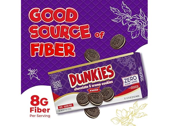 ChocZero Keto Chocolate Sandwich Cookies with Creme