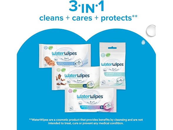 WaterWipes Newborn Baby Wipes 720 Count 12 Packs