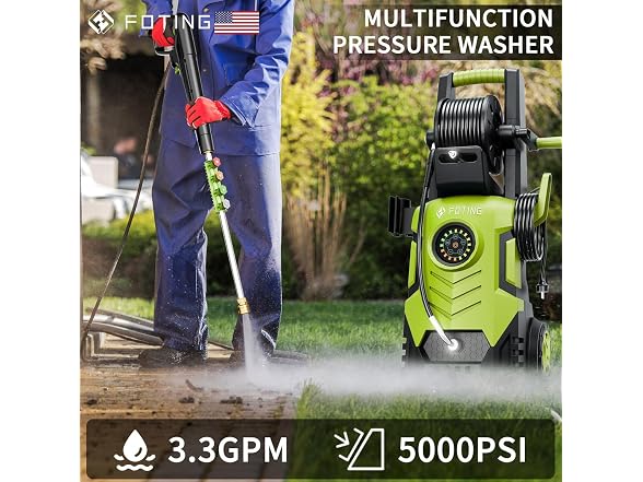 FOTING BC1605826043998 Pressure washer (Green) (Open Box) - Gallery 7