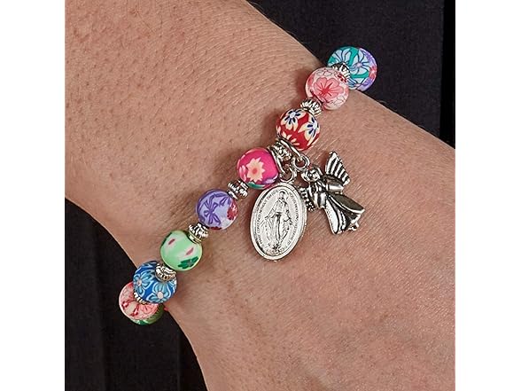 Guardian Angel Colorful Bead Bracelet