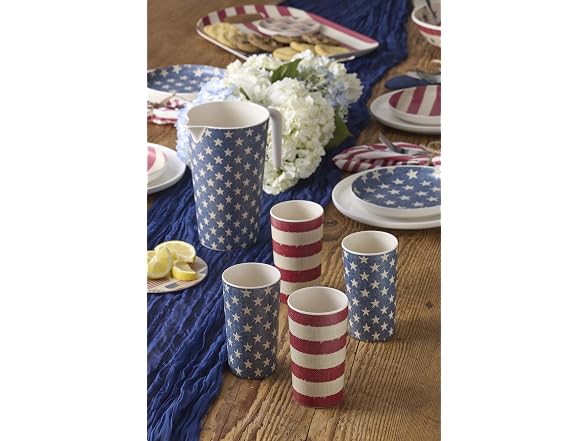 Oneida Vintage Americana Melamine 4th of July Pitcher, 32oz 
