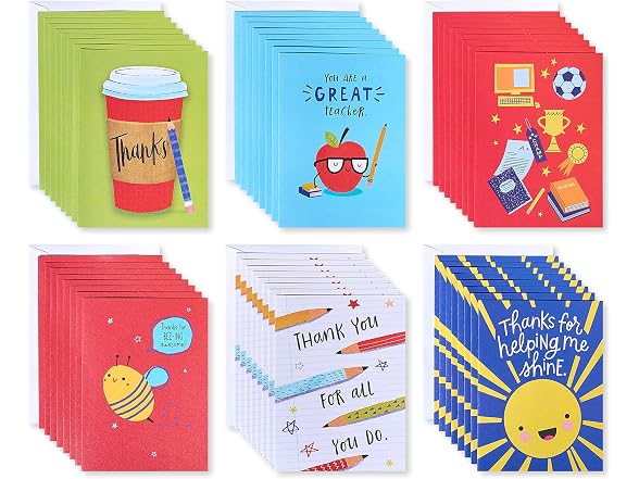 American Greetings Teacher Thank You 48ct