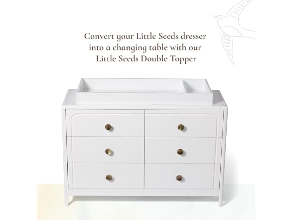 Little Seeds Little Seeds Double Topper, Deep Blue