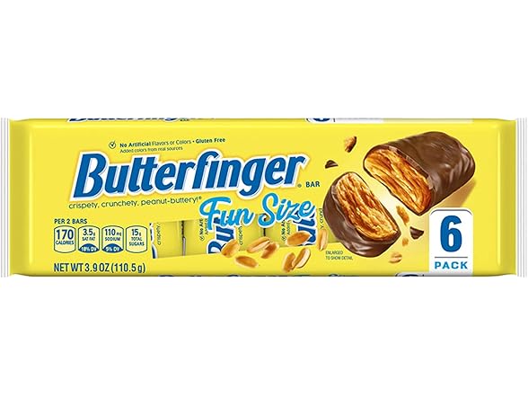 Butterfinger Fun Size Bars, 6-Pack