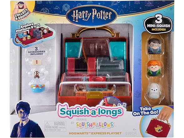 Squish-a-Longs “Harry Potter” Hogwarts Express Playset