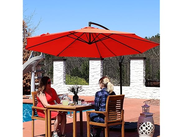 Sunnydaze 10' Offset Cantilever Patio Umbrella