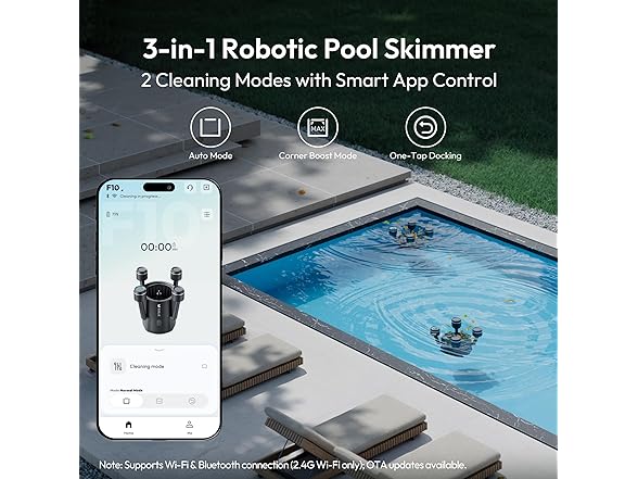 BUBLUE F10 Robotic Surface Skimmer | 538 sq.ft.