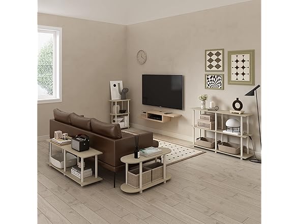 Furinno Turn-N-Tube Modern Side Table