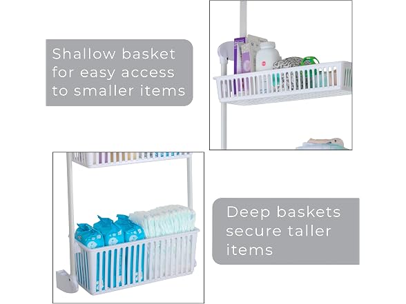 Smart Design 4 Tier Over-the-Door Organizer for Storage - Gallery 5
