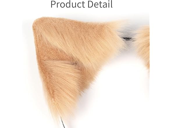 QinRuan (OS) Cat Fox Faux Fur Ears Headband Hoop