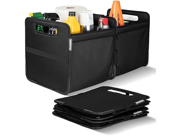 CleverMade Double Trunk Caddy 46L – Collapsible Organizer