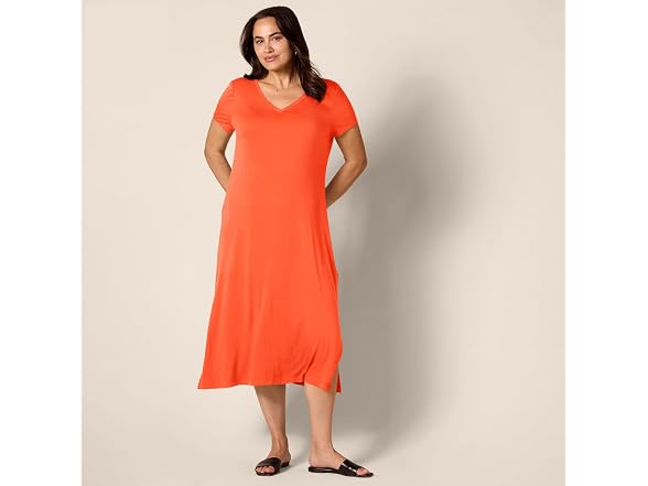 Amazon Essentials Women Jersey V-neck Short Dress