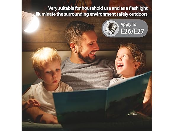 4 Pack Emergency-Rechargeable-Light-Bulb