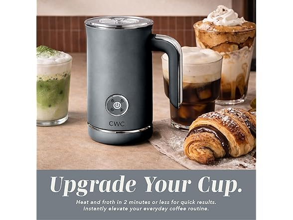 COOK WITH COLOR 4-in-1 Milk Steamer