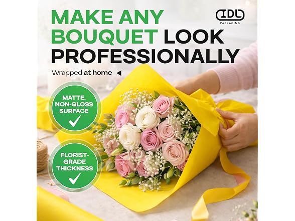 Yellow Flower Wrapping Paper 36x100ft