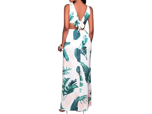 Taiduosheng Women (S) Sexy V Neck Party Boho Dress