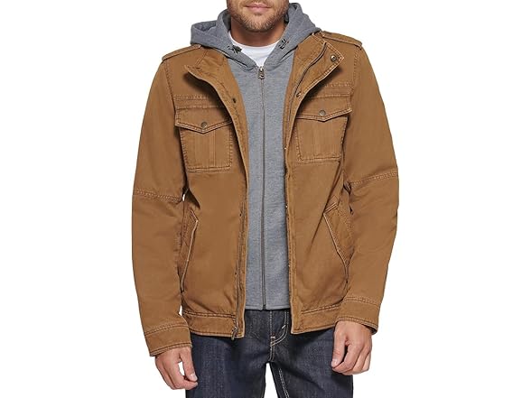 Levi's mens Four-pocket Hooded Jacket