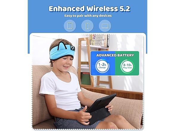KIDSBAND Kids Headphones Bluetooth