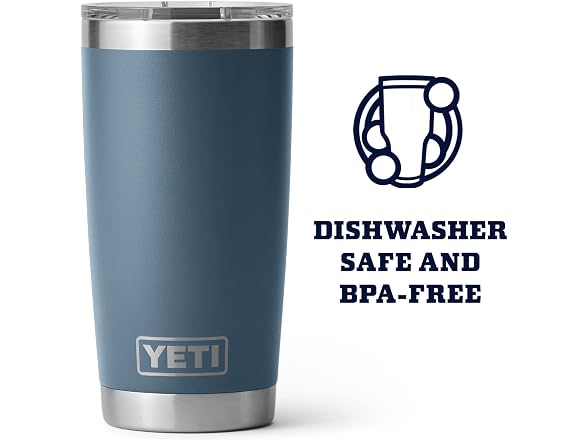 YETI Rambler 20oz Tumbler, Nordic Blue