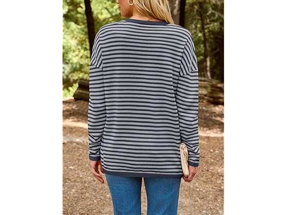 Women’s Striped Knit Pullover Sweater