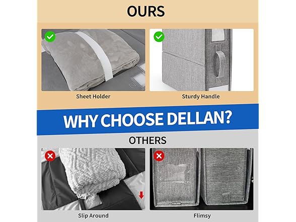 DELLAN Bed Sheet Organizer