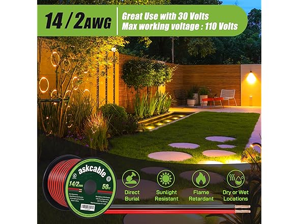 Askcable 14/2 Low Voltage Landscape