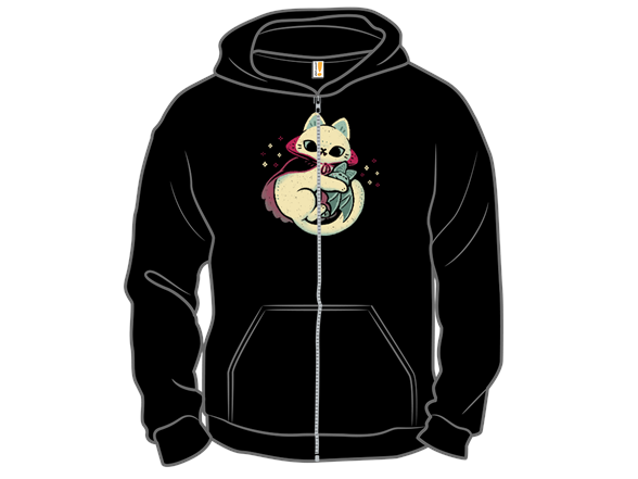 Cute Vampire Cat Bites Bat