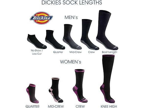 Dickies Mens Dri-Tech Boot Socks
