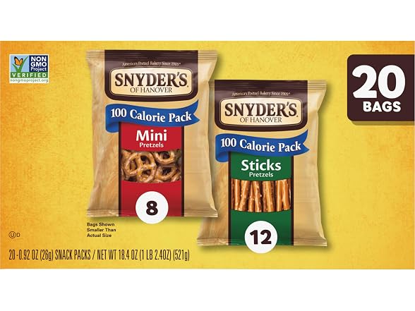 Snyder's of Hanover Pretzels Variety 20ct